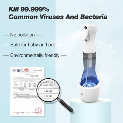Botella Esterilizadora de Agua Ozonizada