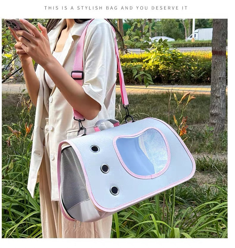 Bolso de hombro transportador diseño de gatito