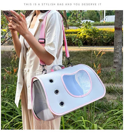 Bolso de hombro transportador diseño de gatito