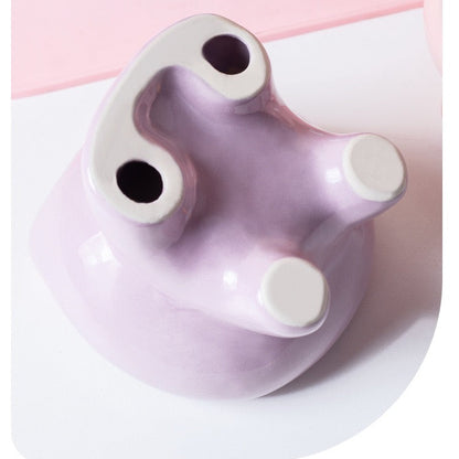 Plato de cerámica gatito con lazo