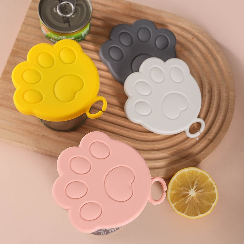 Tapa de lata de goma forma de huellita