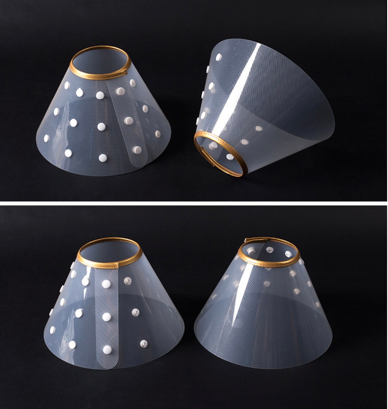 Cono isabelino de plástico para mascotas modelo #CL17