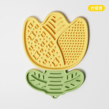 Lick mat tulipan para mascotas