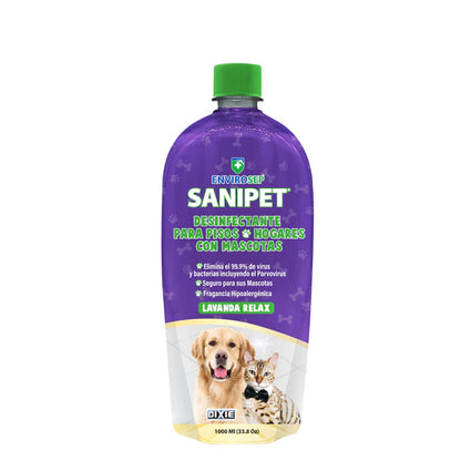 Desinfectante para Pisos, Sanipet, Botella de 1,000 ml (33.8 Oz). Sanipet
