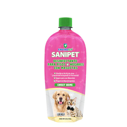 Desinfectante para Pisos, Sanipet, Botella de 1,000 ml (33.8 Oz). Sanipet
