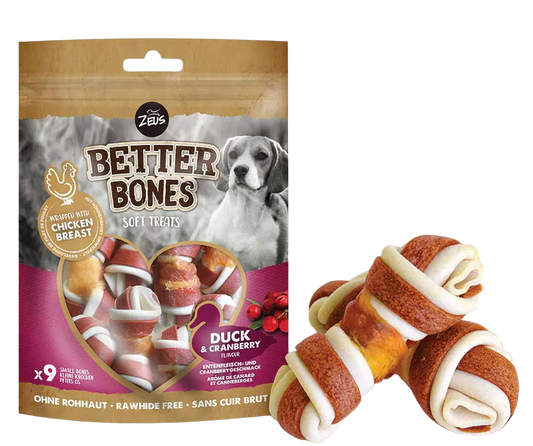 Snack para Perro Zeus: Better Bones Duck & Cranberry Flavour 114 g