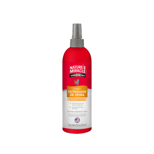 Spray Nature`s Miracles: Entrenador de orina para perros  236ml