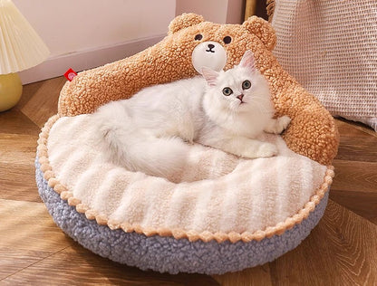 Cama acolchada para mascotas pequeñas y grandes 52*52*22cm