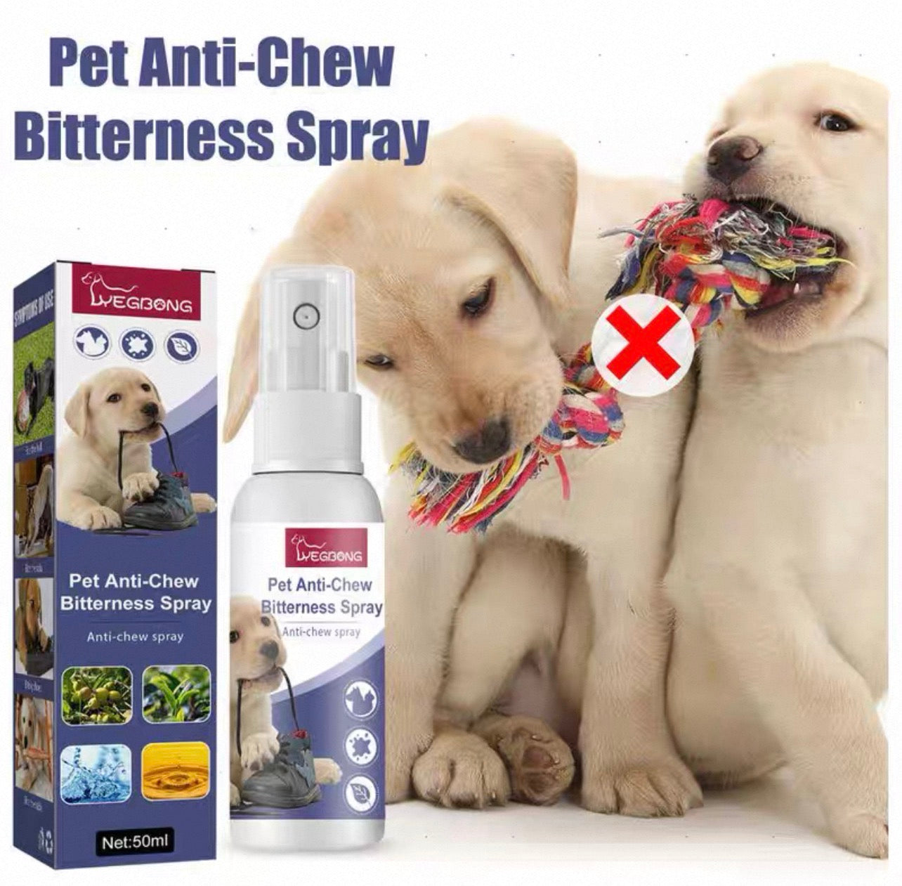Spray antimordeduras para mascotas 50ml