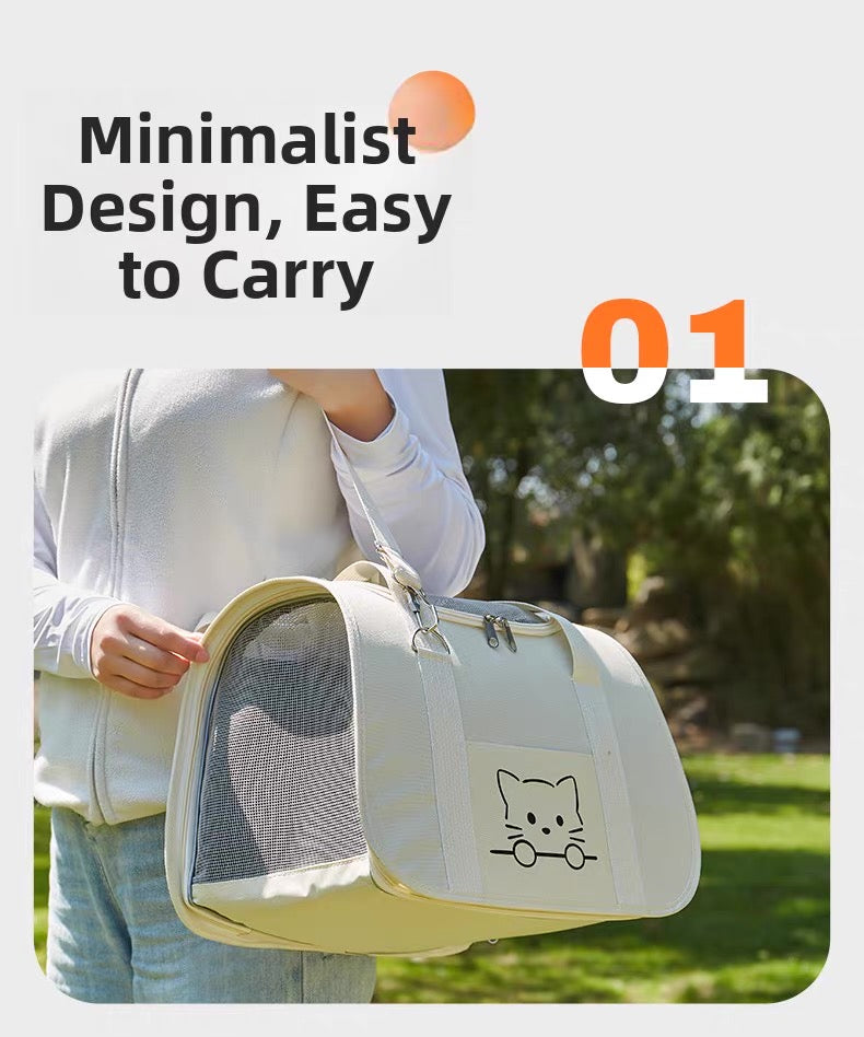 Bolso de hombro para transportar mascotas pequeñas (dos colores)