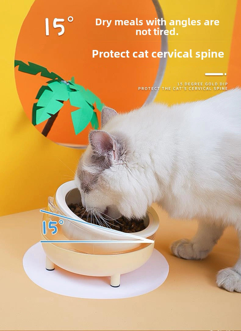 Plato de acero diseño gatito