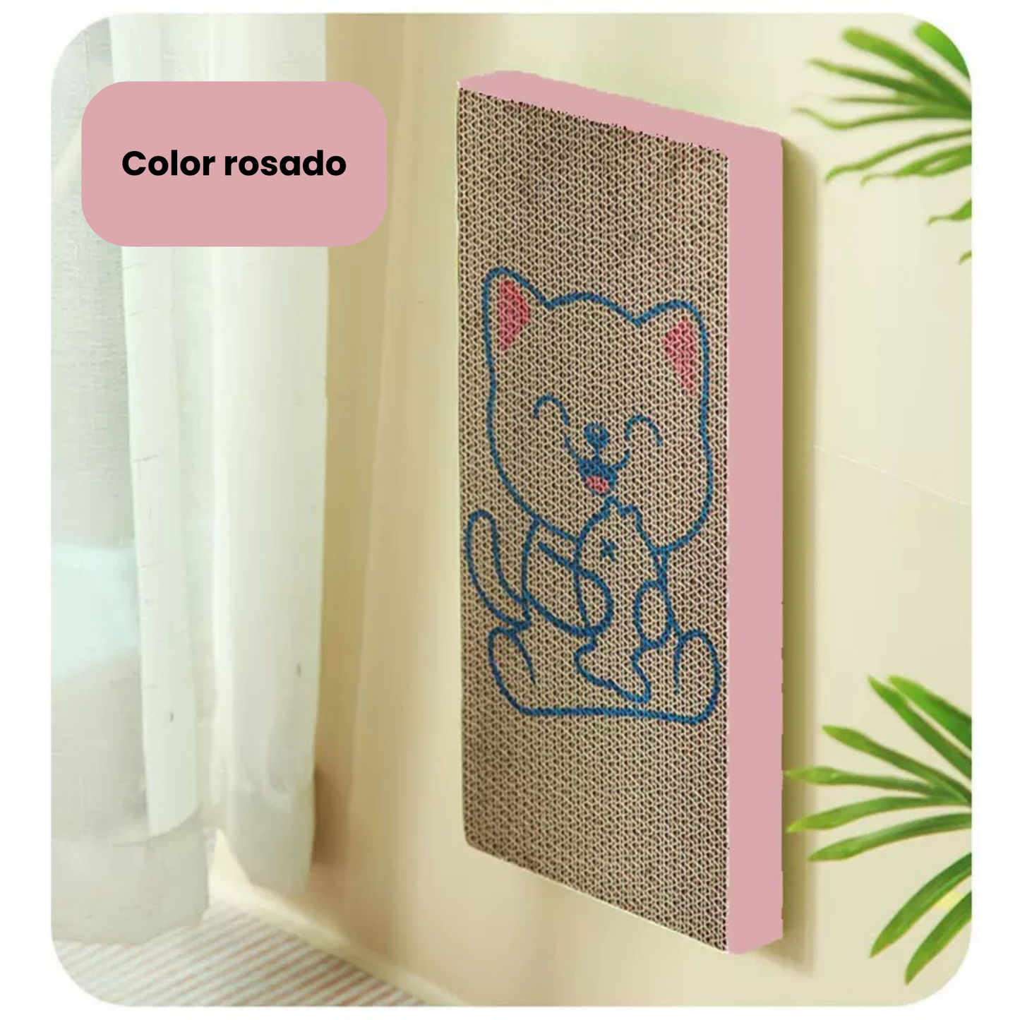 Rascador cartón corrugado para gatos (Variedad de colores) 43cm*20.5cm