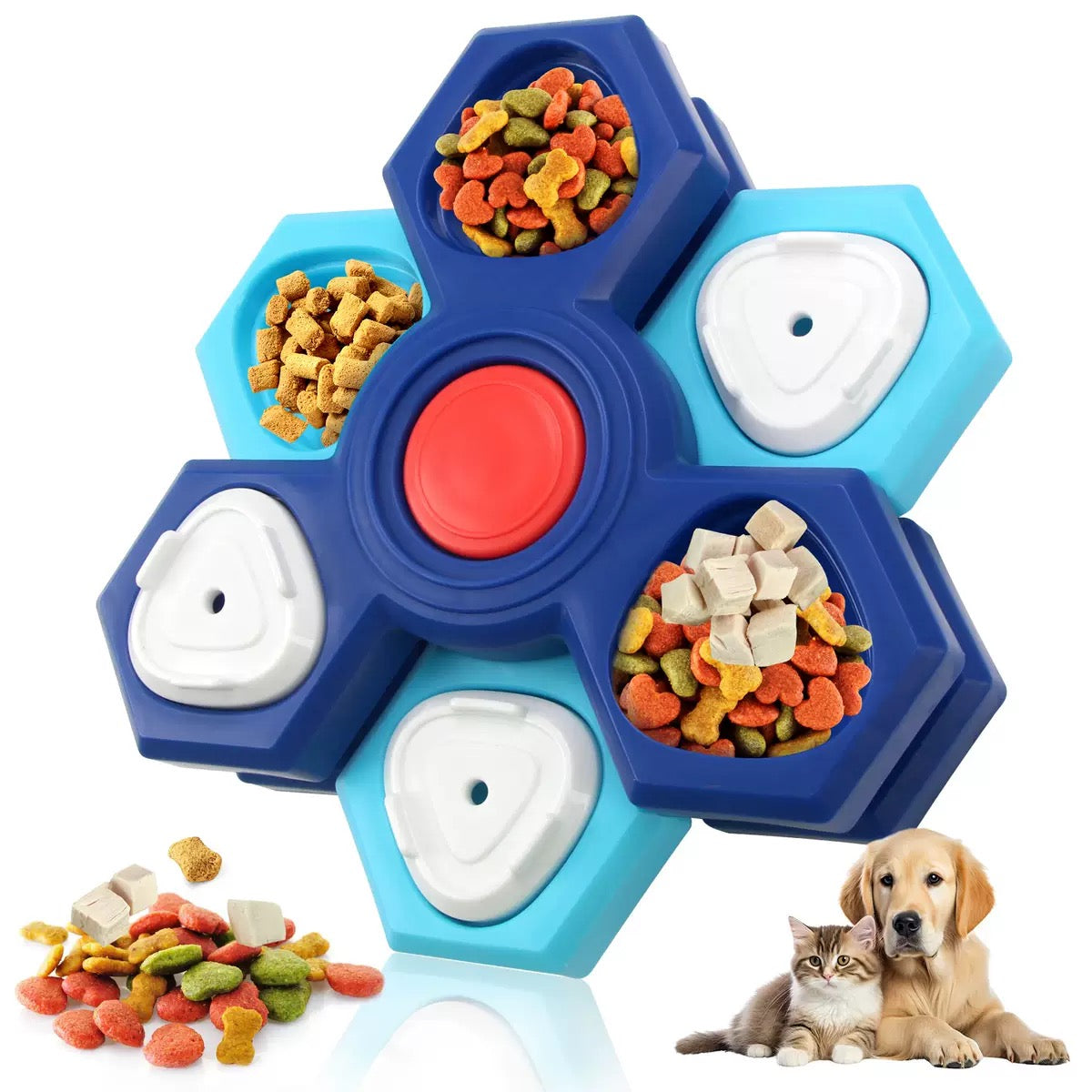 Juguete para perro puzzle interactivo para comer lento