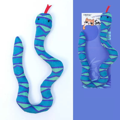 Juguete para gatos de peluche con catnip estilo serpiente