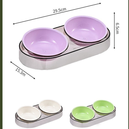 Comedero doble de plastico #230
