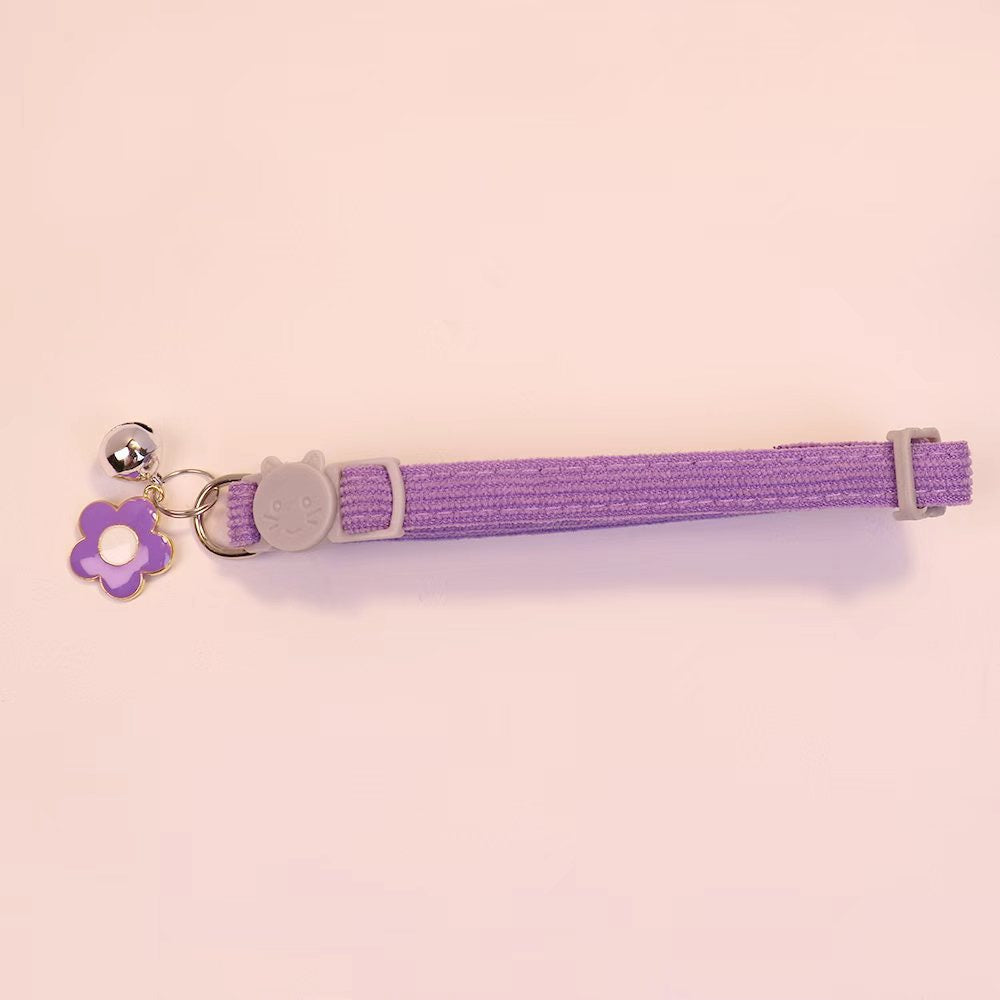 Collar para gatos con dije de flor