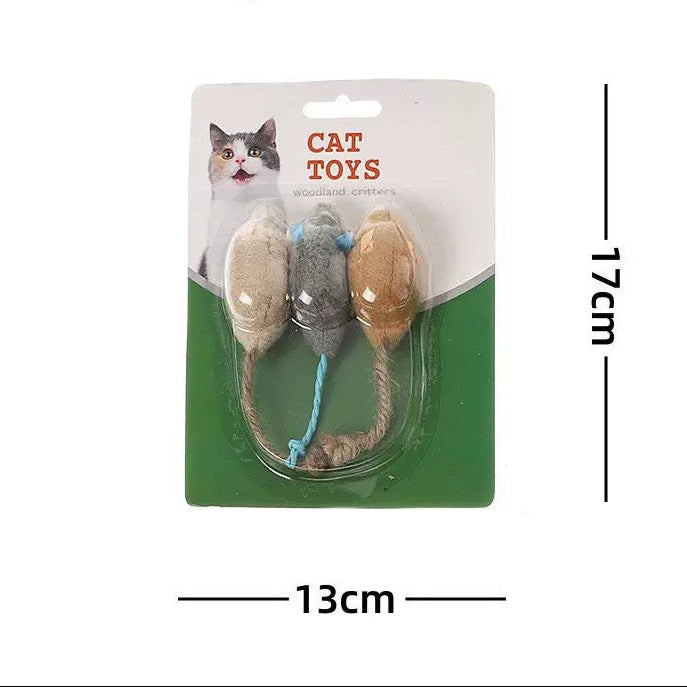 Juguetes para gatos pack de ratones