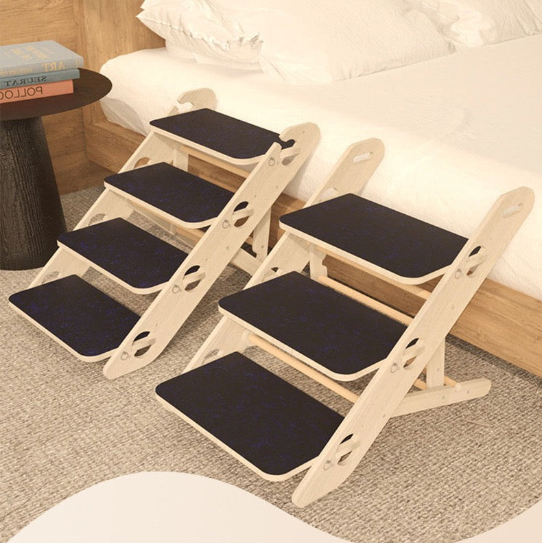 Escalera/Rampa de madera para mascotas pequeñas