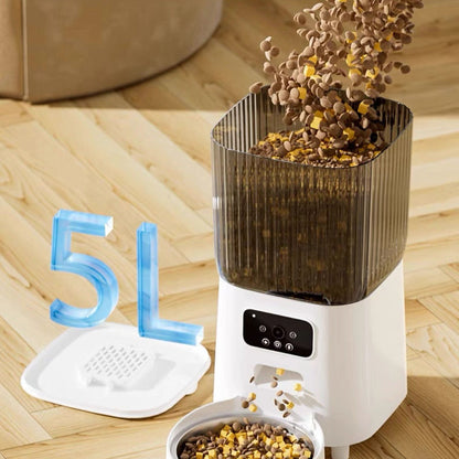 Dispensador de comida automático de doble plato con cámara 5L