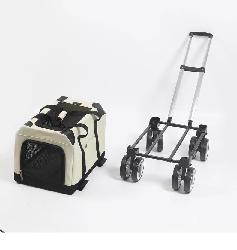 Maleta transportadora con ruedas para mascotas de gran capacidad (Hasta 20kg)