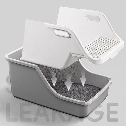 Arenero abierto con bandeja coladora (Dos colores disponibles)