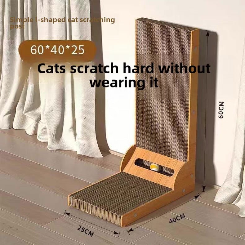 Rascador estilo L para gatos (dos tamaños)