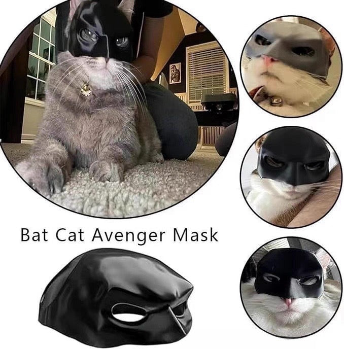 Máscara de batman para gatos