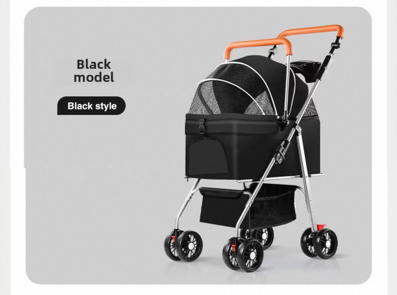 Coche desmontable para mascotas (Soporta hasta 15KG) Modelo GG-808
