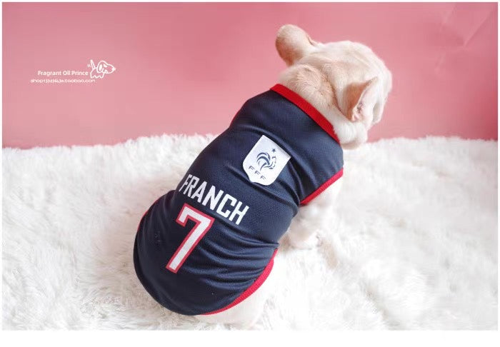 Camiseta del mundial para mascotas (5 equipos)