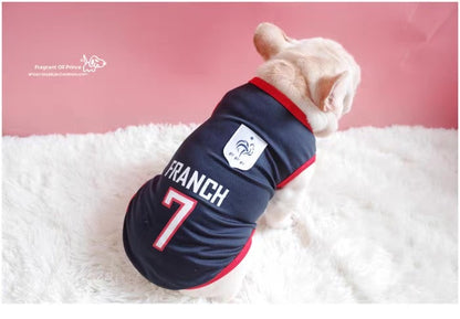 Camiseta del mundial para mascotas (5 equipos)