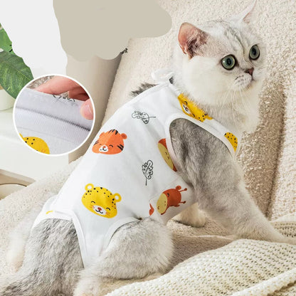 Traje postoperatorio para gatos Modelo #T49