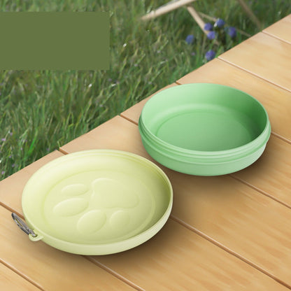 Plato portatil de alimento para mascotas