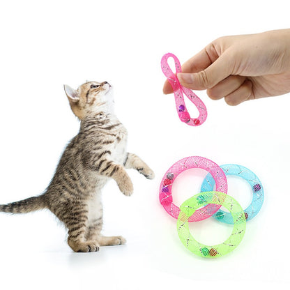 Juguete de gato donita de malla