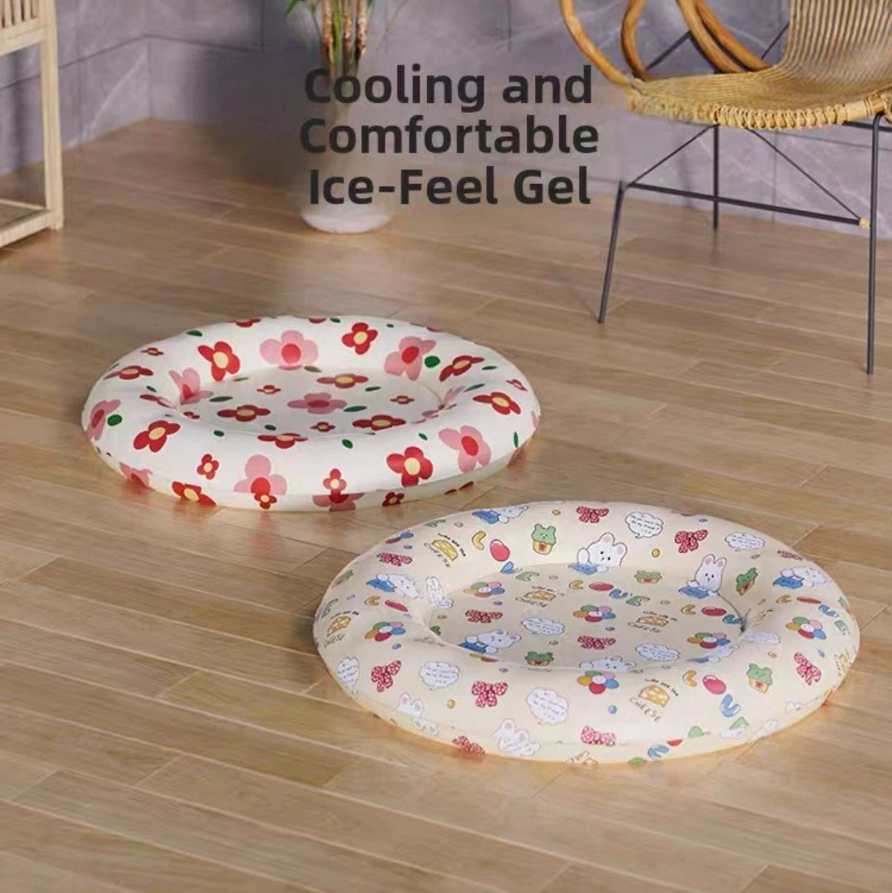 Cama redonda fresca para perros y gatos (54cm)