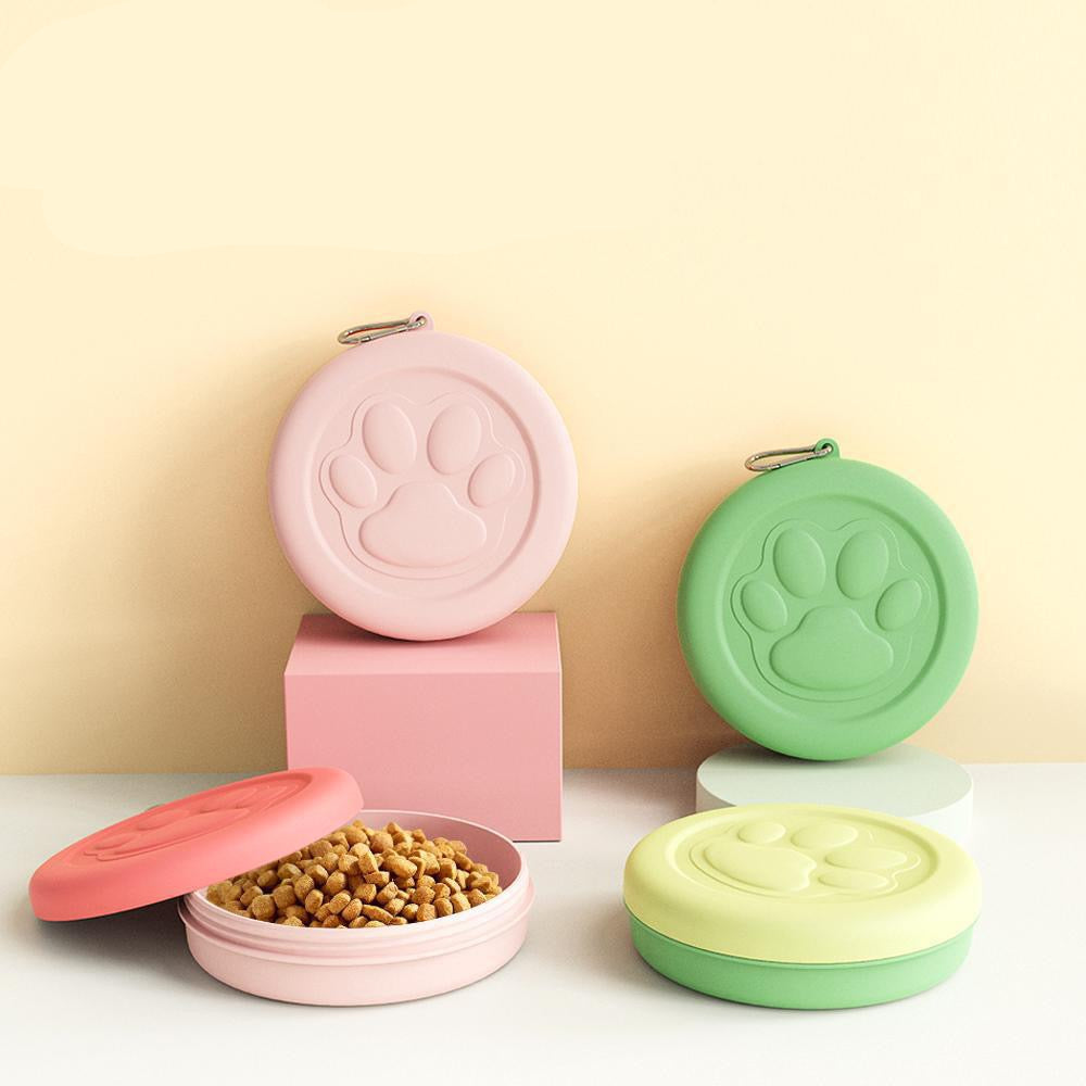 Plato portatil de alimento para mascotas