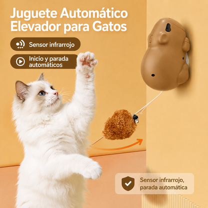 Juguete interactivo elevador automático para gatos