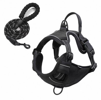 Pechera comoda y ajustable reflectiva para perros medianos y grande (Variedad de colores)