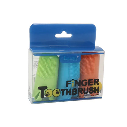 Kit de 3 cepillos dentales para dedo