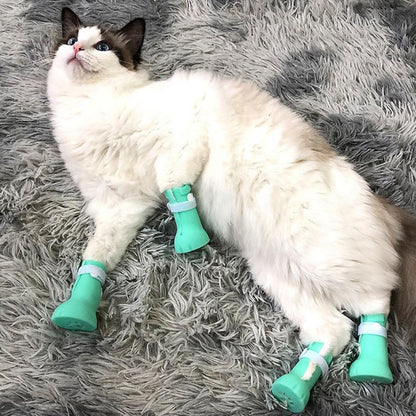 Botas antiarañazos para gatos (Talla única)