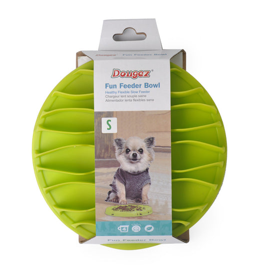 Comedero de comida lento TPR para mascotas Talla S