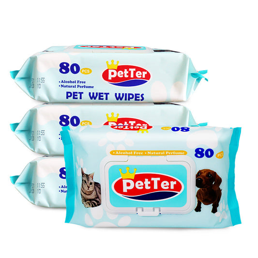 Toallitas húmedas para mascotas 80pcs (14*18cm)