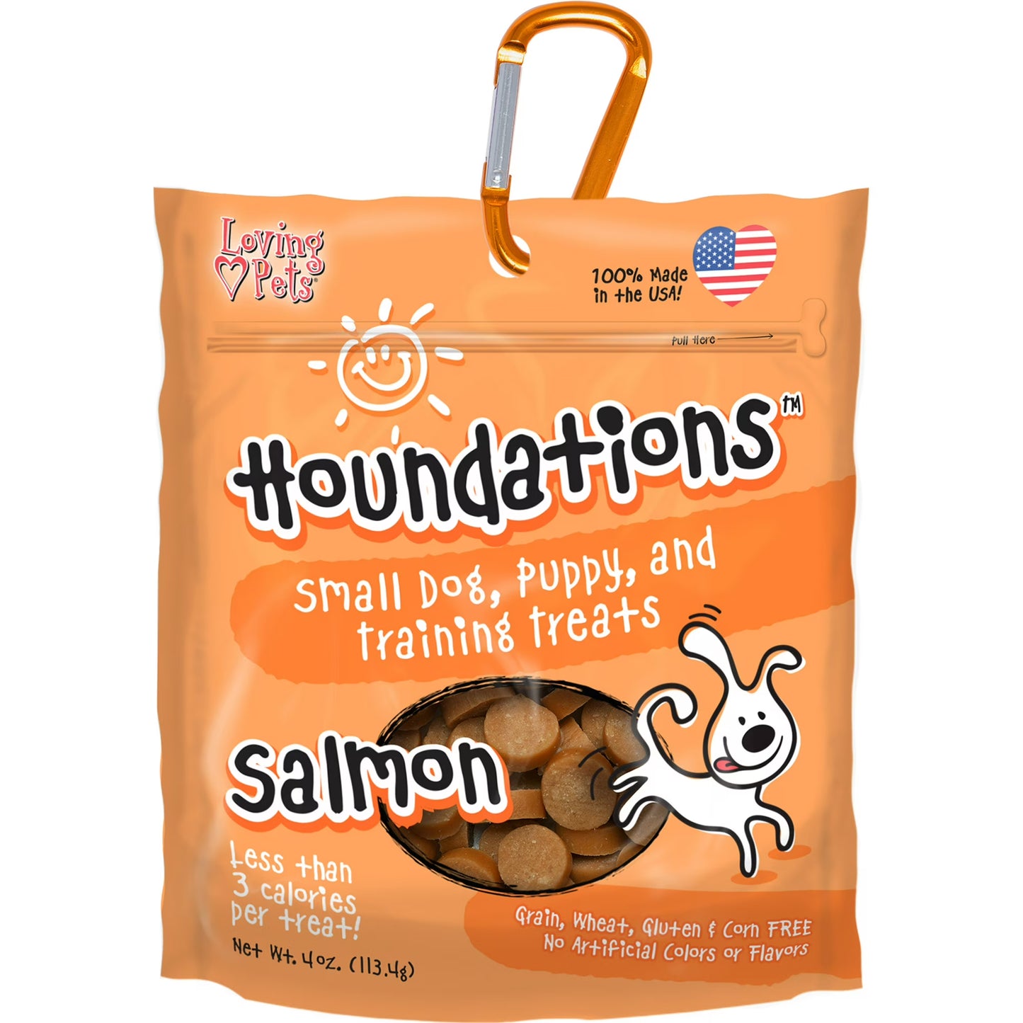 Snacks para Perro Loving Pets: Houndations, 3 sabores 4Oz