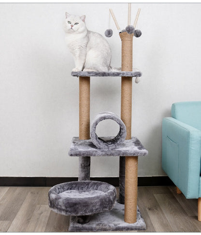 Torre para gatos gris 120cm de alto (Modelo 315)