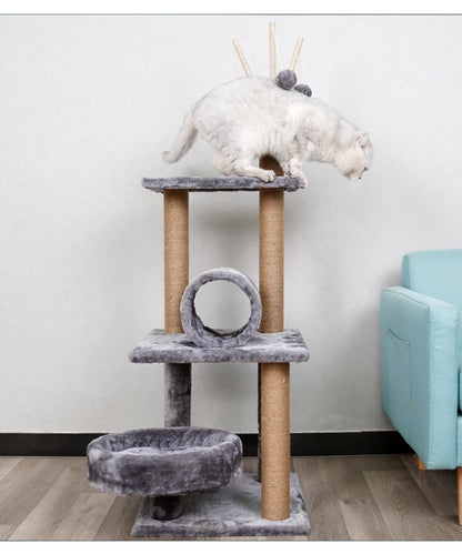 Torre para gatos gris 120cm de alto (Modelo 315)