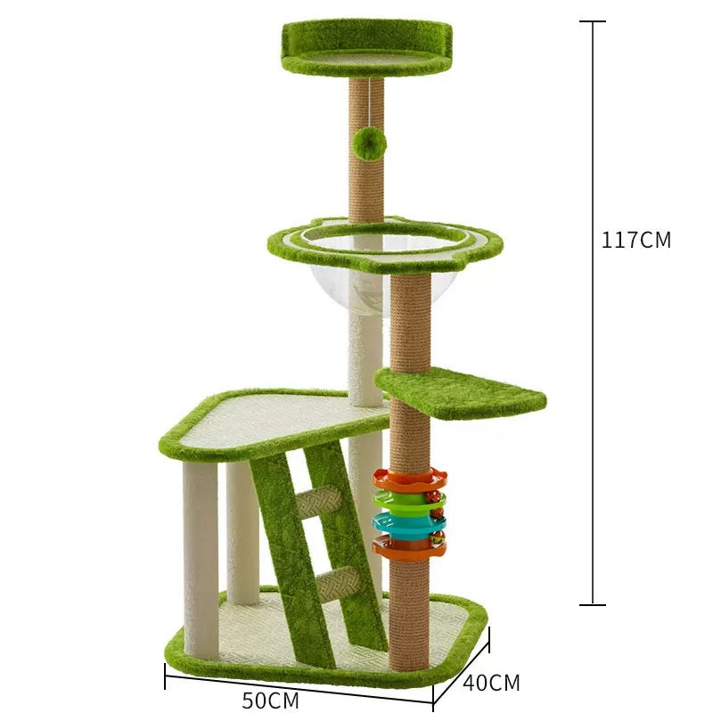Torre para gatos de 117cm de alto (modelo T23)