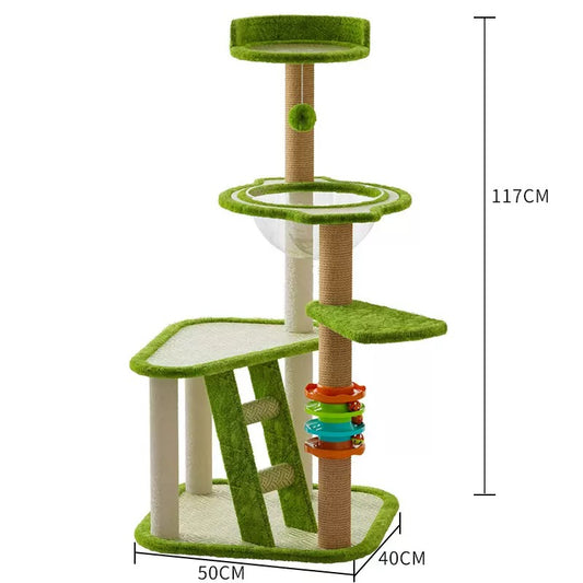 Torre para gatos de 117cm de alto (modelo T23)