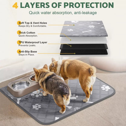 Pads reutilizables absorbentes para mascotas con diseño (dos tamaños)