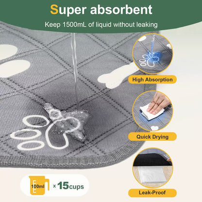 Pads reutilizables absorbentes para mascotas con diseño (dos tamaños)