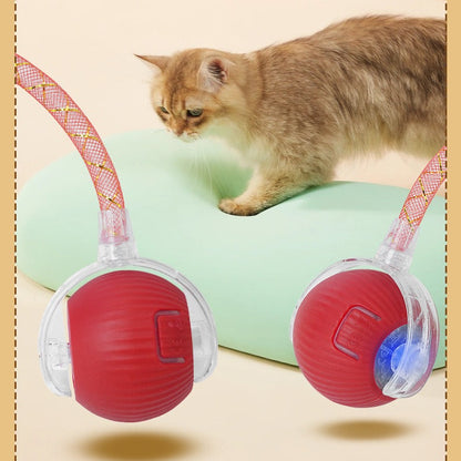 Pelota interactiva recargable con cola y plumas