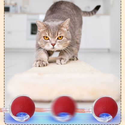 Pelota interactiva recargable con cola y plumas